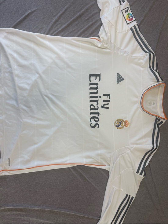 adidas Other - adidas Real Madrid White Home Jersey with Orange Trim
